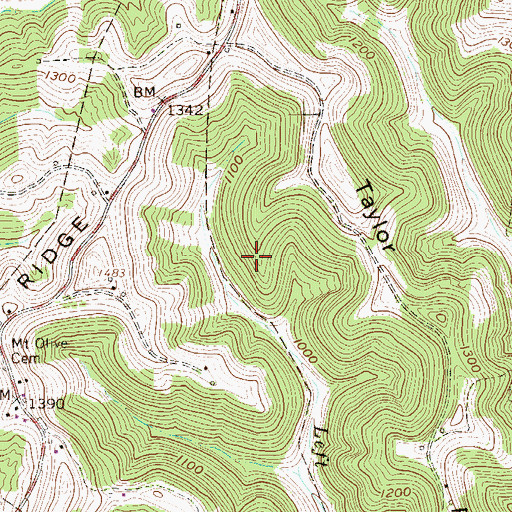 Topographic Map of District 2, WV