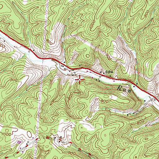 Topographic Map of District 3, WV