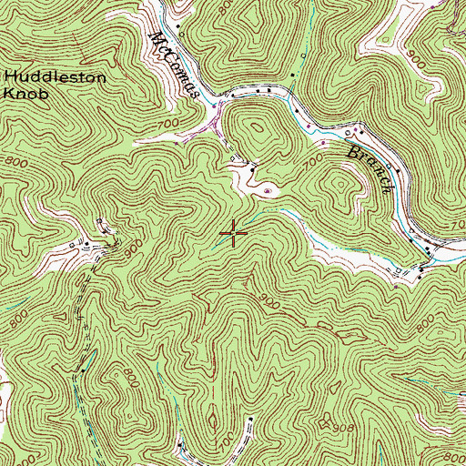 Topographic Map of District 5, WV