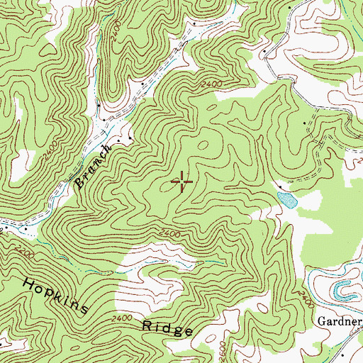 Topographic Map of District III, WV
