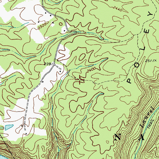 Topographic Map of Eastern District, WV