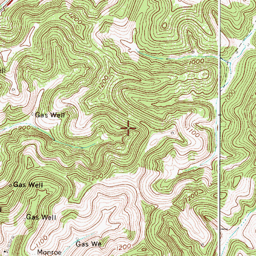 Topographic Map of Eastern District (historical), WV