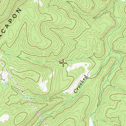 Topographic Map of Gore District, WV