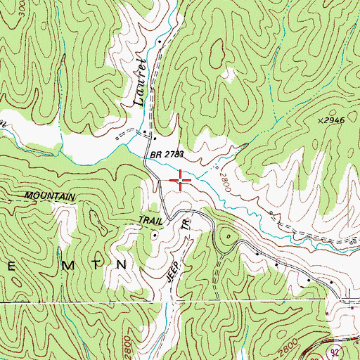 Topographic Map of Greenbank District, WV
