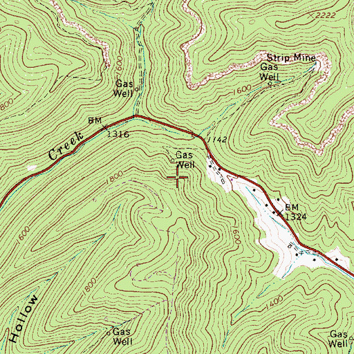 Topographic Map of Jefferson District, WV