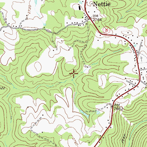 Topographic Map of Kentucky District, WV