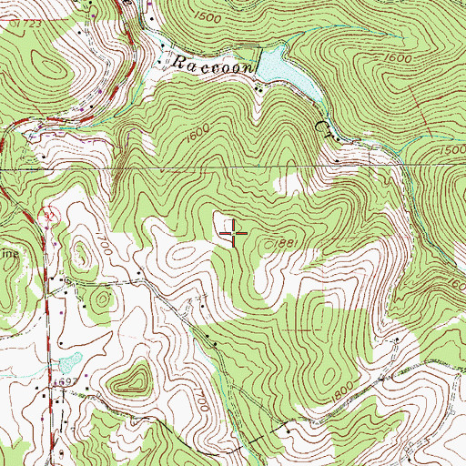 Topographic Map of Lyon District (historical), WV
