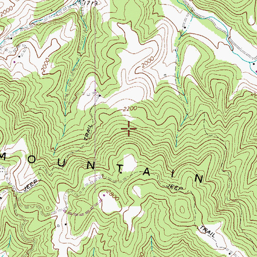 Topographic Map of New River District, WV