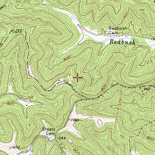 Topographic Map of Northern District, WV
