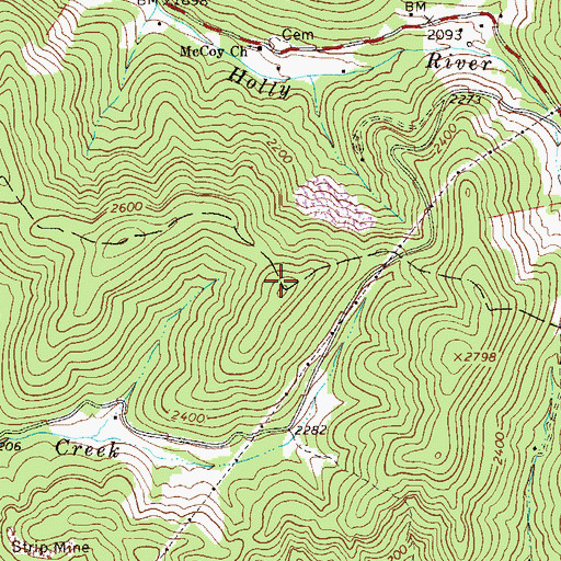 Topographic Map of Northern District, WV