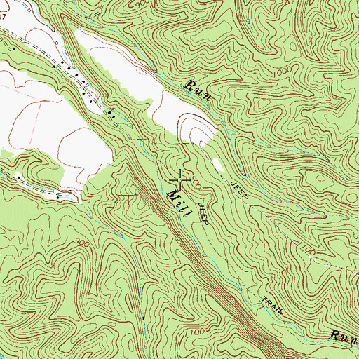 Topographic Map of Romney District, WV