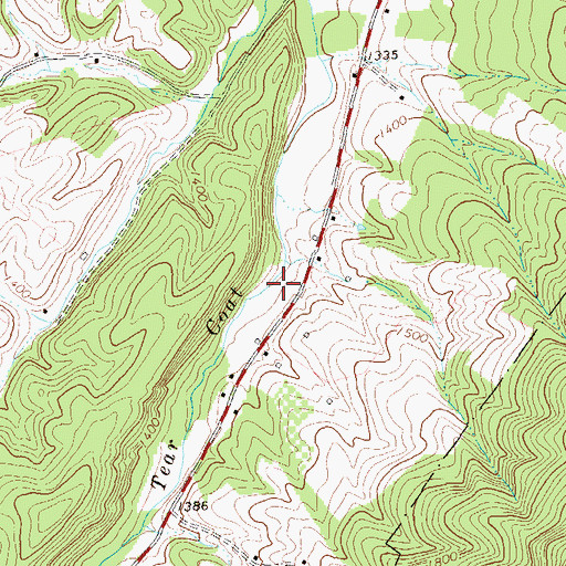 Topographic Map of Sherman District, WV
