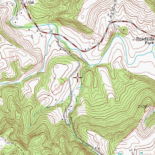 Topographic Map of Springfield District (historical), WV