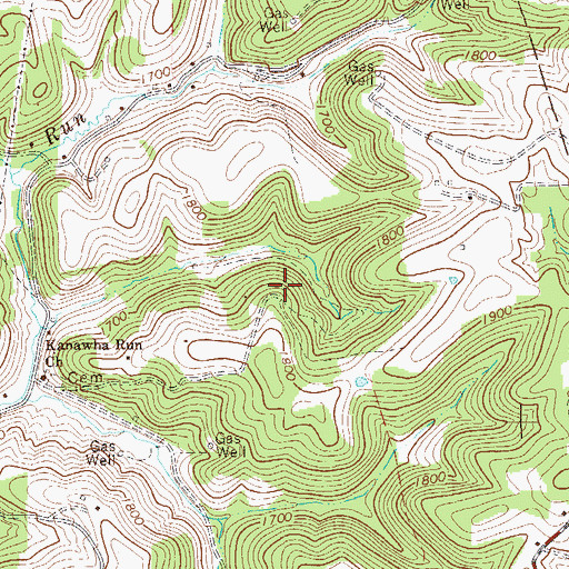 Topographic Map of Third District, WV