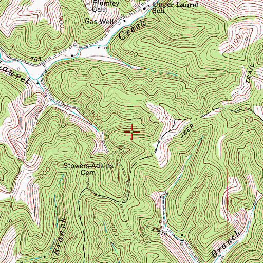 Topographic Map of Union District (historical), WV