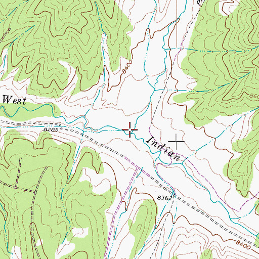 Topographic Map of Bear Creek, CO