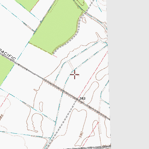Topographic Map of Brewerville Election Precinct, IL