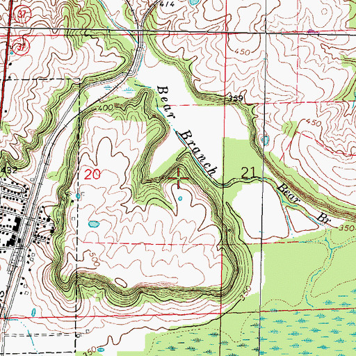 Topographic Map of Cache Election Precinct, IL