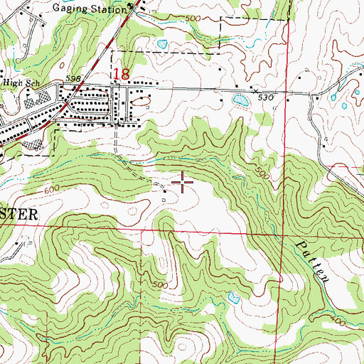 Topographic Map of Chester Election Precinct, IL