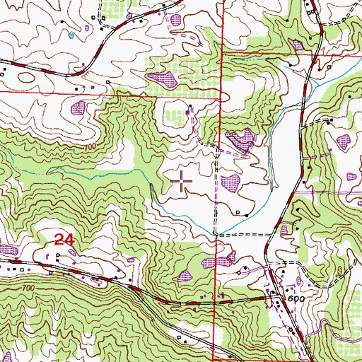 Topographic Map of Cobden District 2 Election Precinct, IL