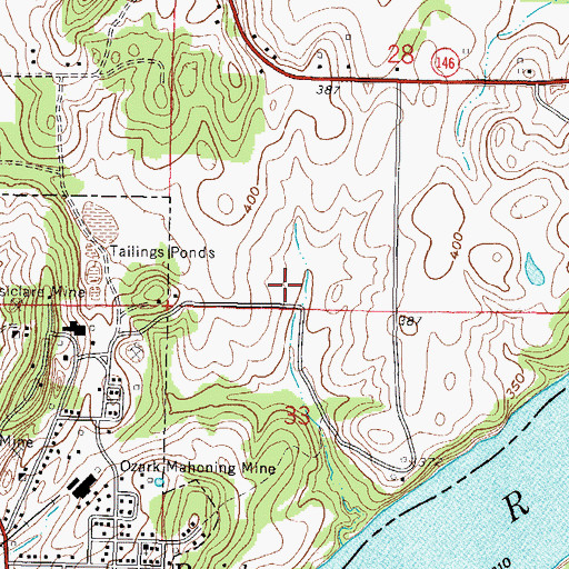 Topographic Map of East Rosiclare Election Precinct (historical), IL