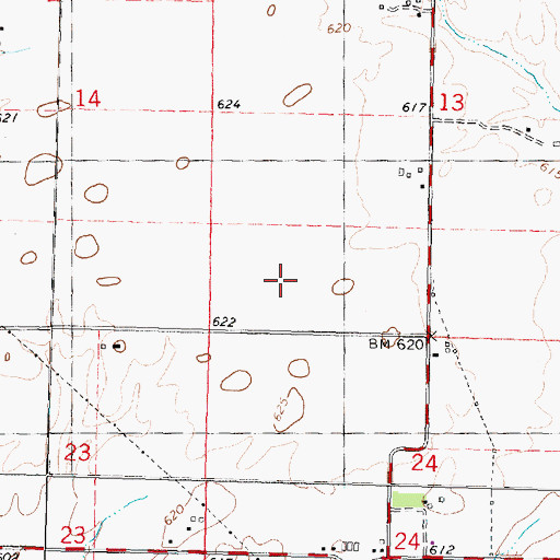 Topographic Map of Fancy Prairie Number 3 Election Precinct, IL