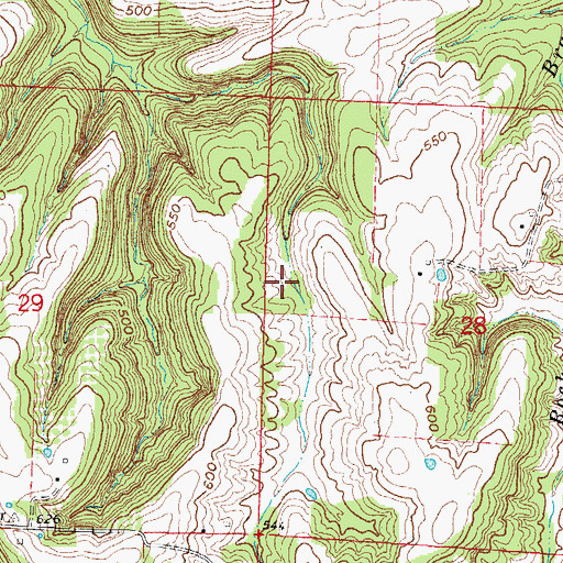 Topographic Map of Golconda Number 1 Election Precinct, IL