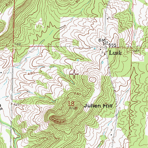 Topographic Map of Golconda Number 2 Election Precinct, IL