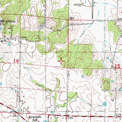 Topographic Map of Grant Election Precinct, IL
