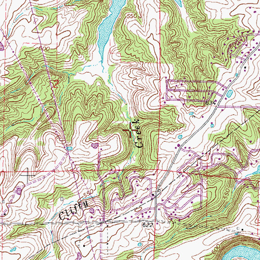 Topographic Map of Lake Number 1 Election Precinct, IL