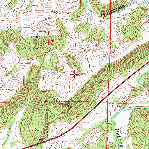 Topographic Map of McFarlan Election Precinct, IL