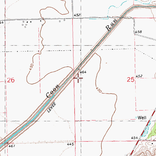 Topographic Map of Meredosia Number 2 Election Precinct, IL