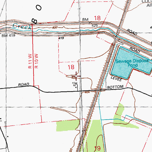 Topographic Map of Election Precinct 10, IL