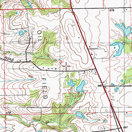 Topographic Map of Election Precinct 11, IL