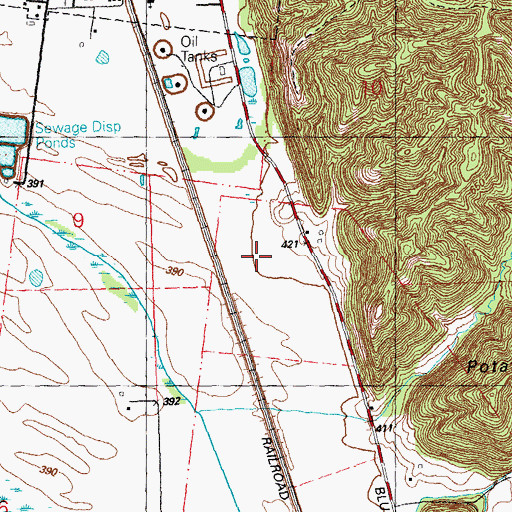 Topographic Map of Election Precinct 15, IL