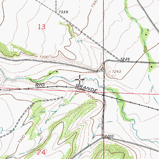 Topographic Map of Oak Creek, CO