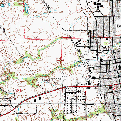 Topographic Map of Election Precinct 17, IL