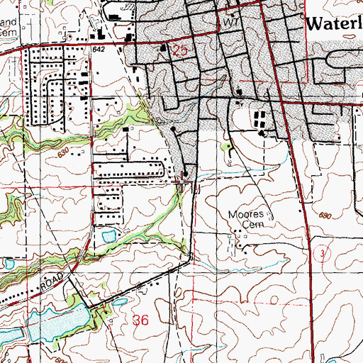 Topographic Map of Election Precinct 18, IL