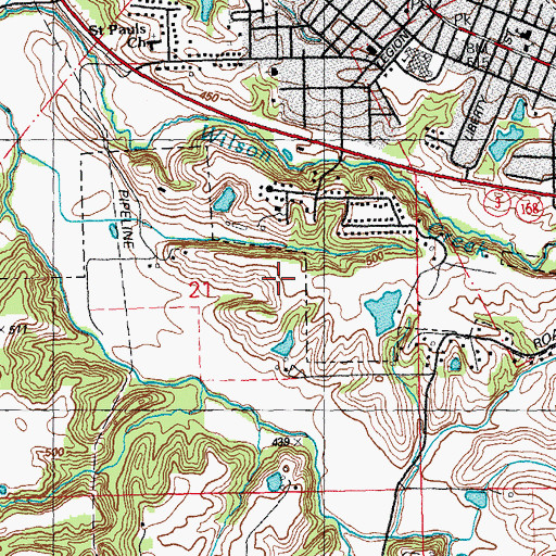 Topographic Map of Election Precinct 25, IL