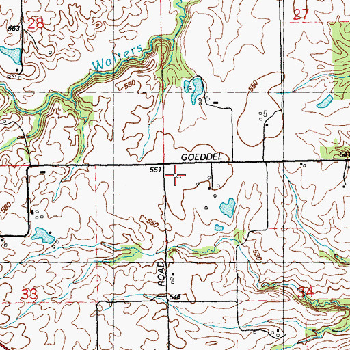Topographic Map of Election Precinct 7, IL