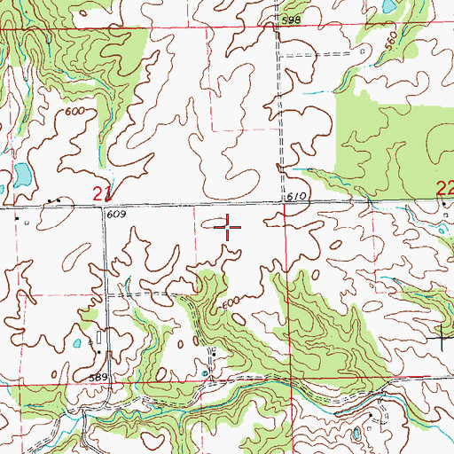 Topographic Map of Election Precinct 9, IL