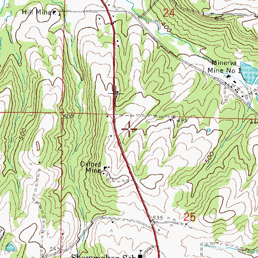 Topographic Map of Rock Election Precinct, IL