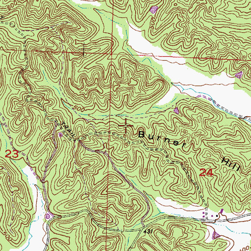 Topographic Map of Tamms Election Precinct, IL