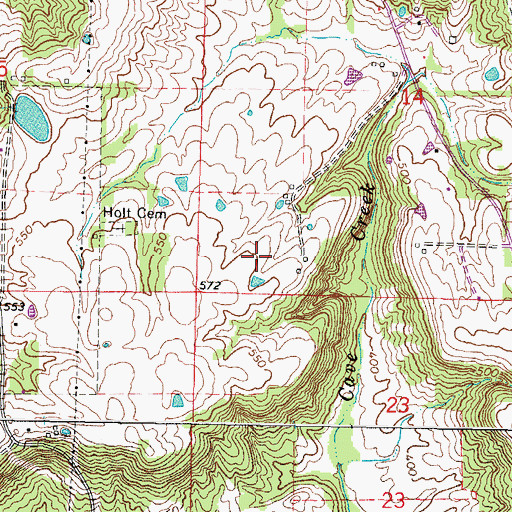 Topographic Map of Vienna Number 2 Election Precinct, IL