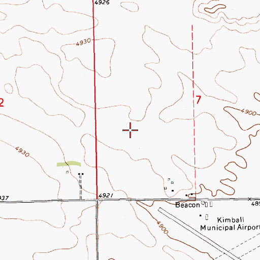 Topographic Map of Antelope Election Precinct, NE