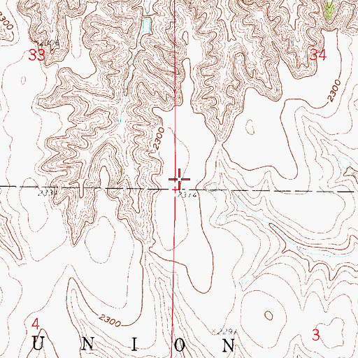 Topographic Map of Arapahoe Election Precinct, NE