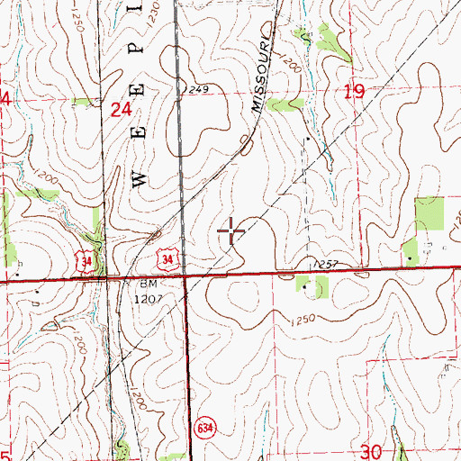 Topographic Map of Avoca Election Precinct, NE