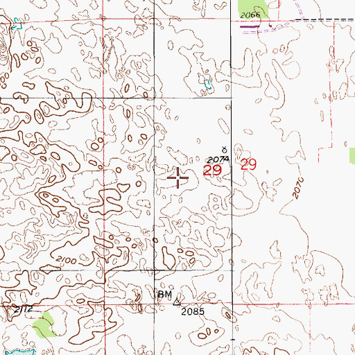 Topographic Map of Bartlett Election Precinct, NE