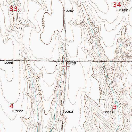 Topographic Map of Beaver City Election Precinct, NE