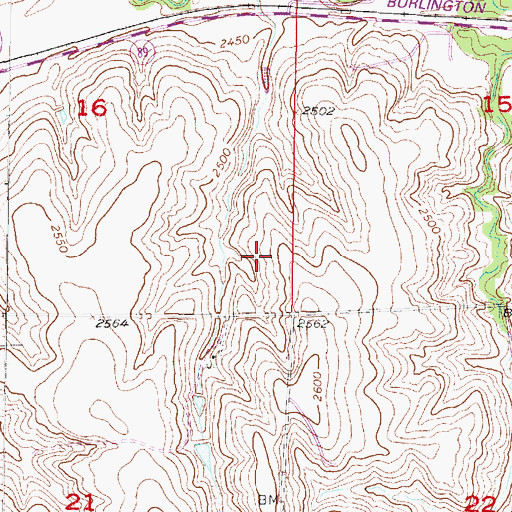 Topographic Map of Beaver Election Precinct, NE